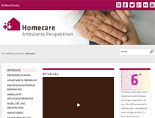 Tablet Screenshot of perspektive-homecare.de